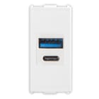 MASTER - PIXIA ALIM.USB A+C 110/240VAC MAX20W WHI