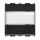 MASTER - PIXIA PULSANTE PORTANOME 1P 10A BLACK
