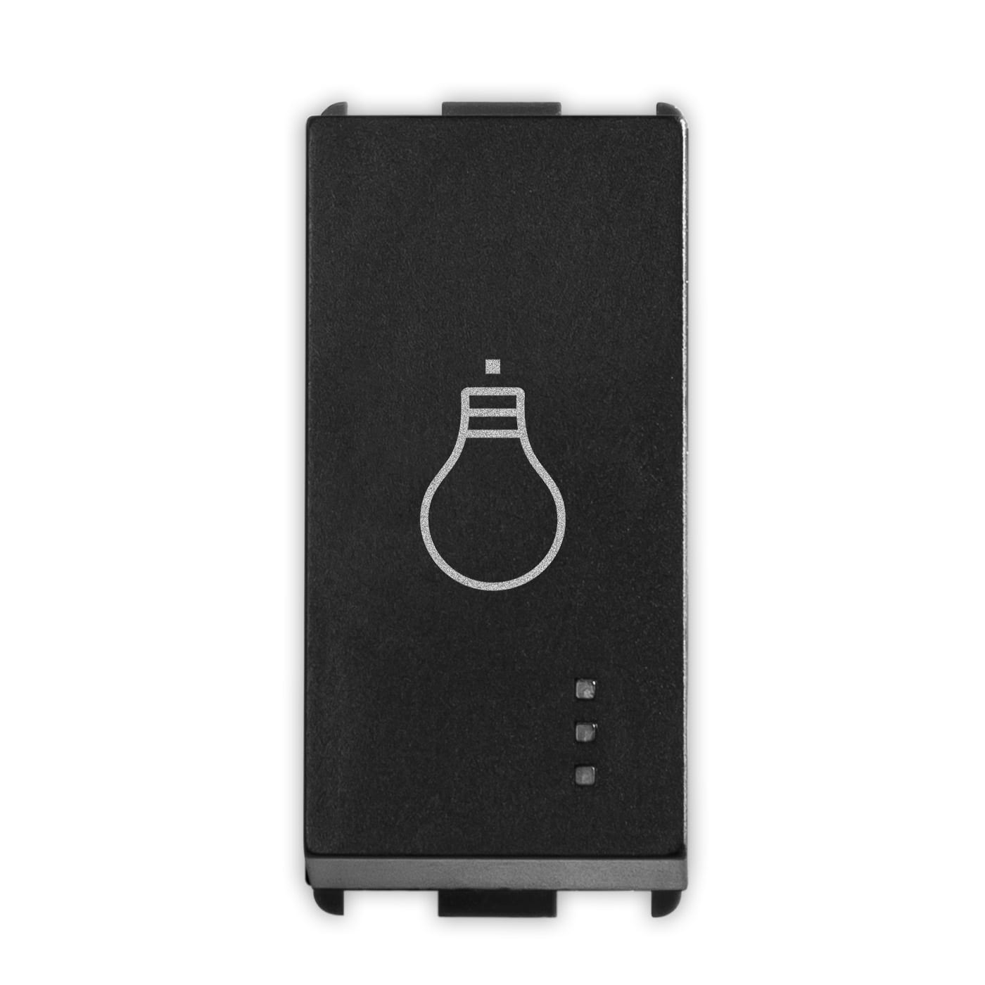 MASTER - PIXIA PULSANTE LUCE 10A NO BLACK