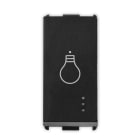 MASTER - PIXIA PULSANTE LUCE 10A NO BLACK