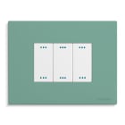 MASTER - PIXIA PLACCA 3 POSTI SAGE GREEN