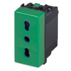 MASTER - MIX PRESA 2P+T 16A BIVALENTE VERDE