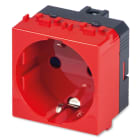 MASTER - MIX PR.SCHUKO 16A 2P+T (LATERALE) ROSSO