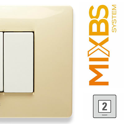 MASTER - MIXBS PLACCA 2 P. ST.ING. BIANCO PARIGI