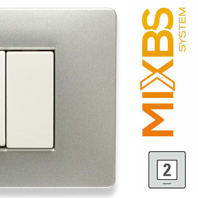 MASTER - MIXBS PLACCA 2 P. ST.ING ALUMINIUM