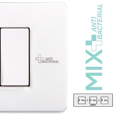 MASTER - PLACCA 2+2+2 P. PURE WHITE ANTIBACTERIAL