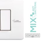 MASTER - PLACCA 2+2+2+2 P. PURE WHITE ANTIBACTER.