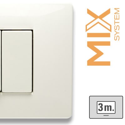 MASTER - MIX PLACCA 3 POSTI BIANCO ASPEN