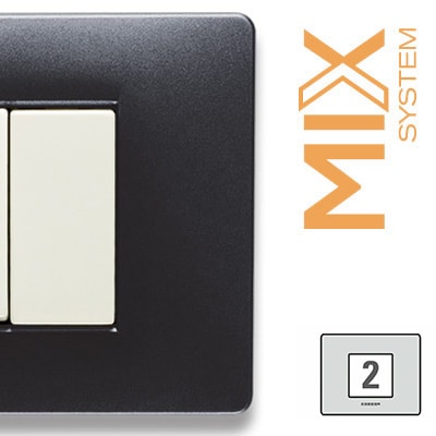 MASTER - MIX PLACCA 2 POSTI ANTHRACITE GREY