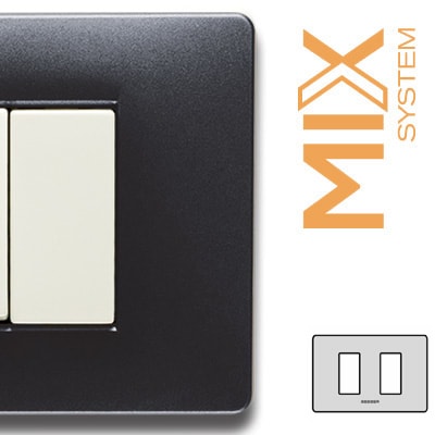 MASTER - MIX PLACCA 2 POSTI ANTHRACITE GREY