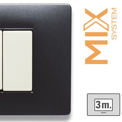 MASTER - MIX PLACCA 3 POSTI ANTHRACITE GREY
