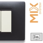 MASTER - MIX PLACCA 3 POSTI ANTHRACITE GREY