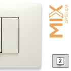 MASTER - MIX PLACCA 2 POSTI BIANCO MATT