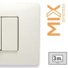 MASTER - MIX PLACCA 3 POSTI BIANCO MATT