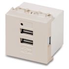 MASTER - MIX ALIMENTATORE 2 USB 5V 4A 2M. BEIGE