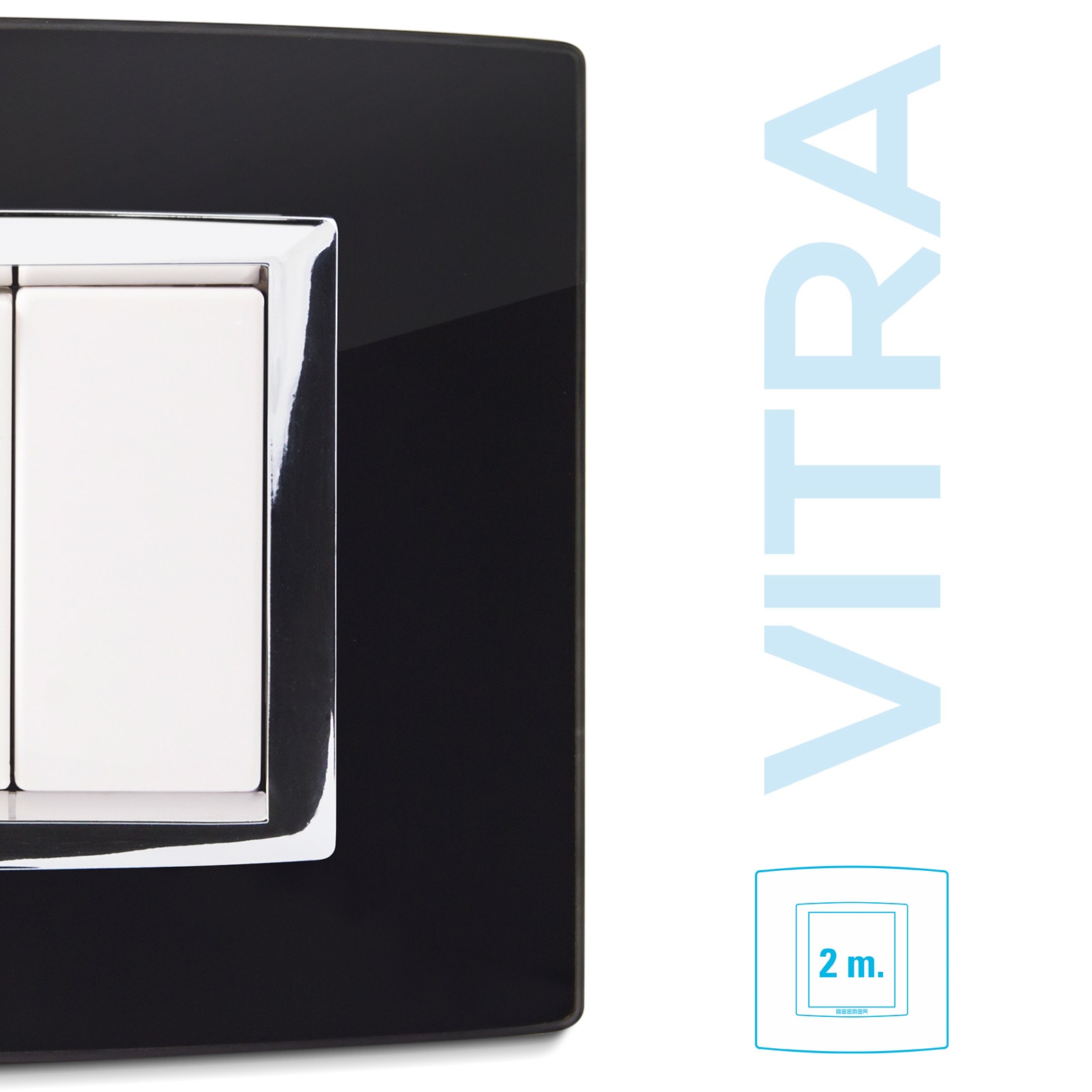 MASTER - PLACCA VETRO NERO 2P. VITRA