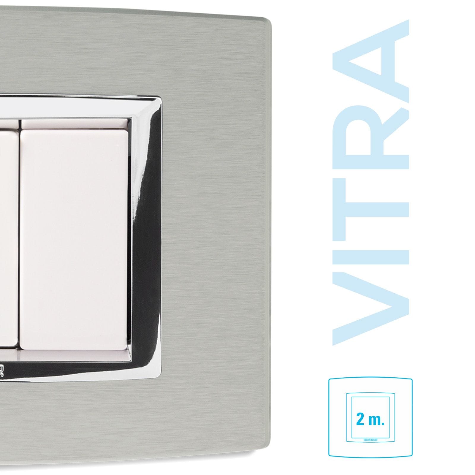 MASTER - PLACCA ALLUMINIO NATURALE 2P. VITRA