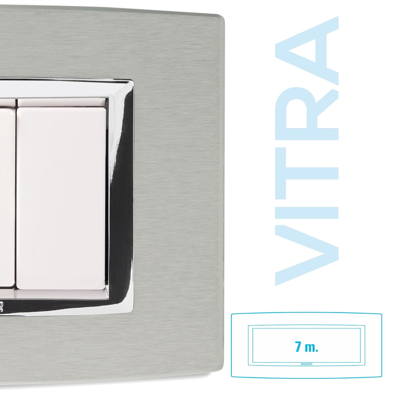 MASTER - PLACCA ALLUMINIO NATURALE 7P. VITRA