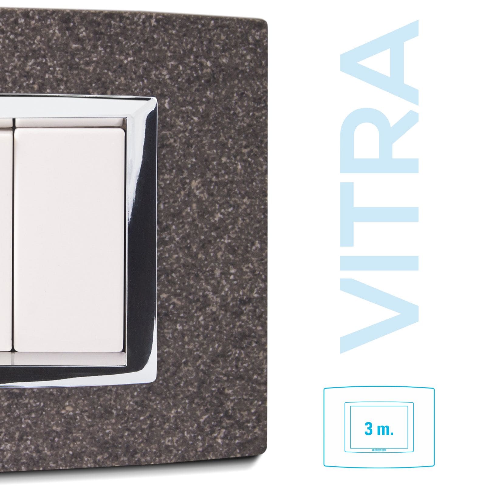 MASTER - PLACCA VITRA GRANITO GRIGIO 3 P