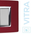 MASTER - PLACCA VITRA PELLE ROSSO RUBINO 3 P
