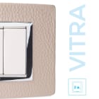 MASTER - PLACCA VITRA PELLE AVORIO 2 P