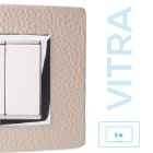 MASTER - PLACCA VITRA PELLE AVORIO 4 P