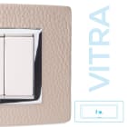 MASTER - PLACCA VITRA PELLE AVORIO 7 P