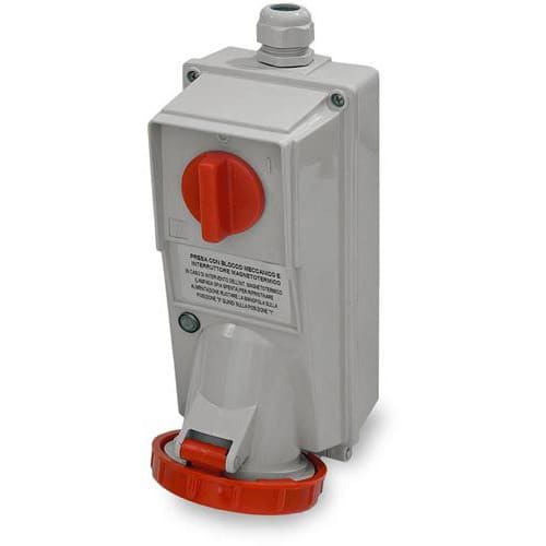 MASTER - PR.INT.MAG.3P+T 32A 380V 3H ROSSA IP67 C