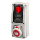 MASTER - PR.INT.3P+T 16A 380V 6H ROSSA IP67 C/SC.
