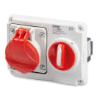 MASTER - PR.INT.OR.3P+N+T 16A 380V 6H ROSSA IP44