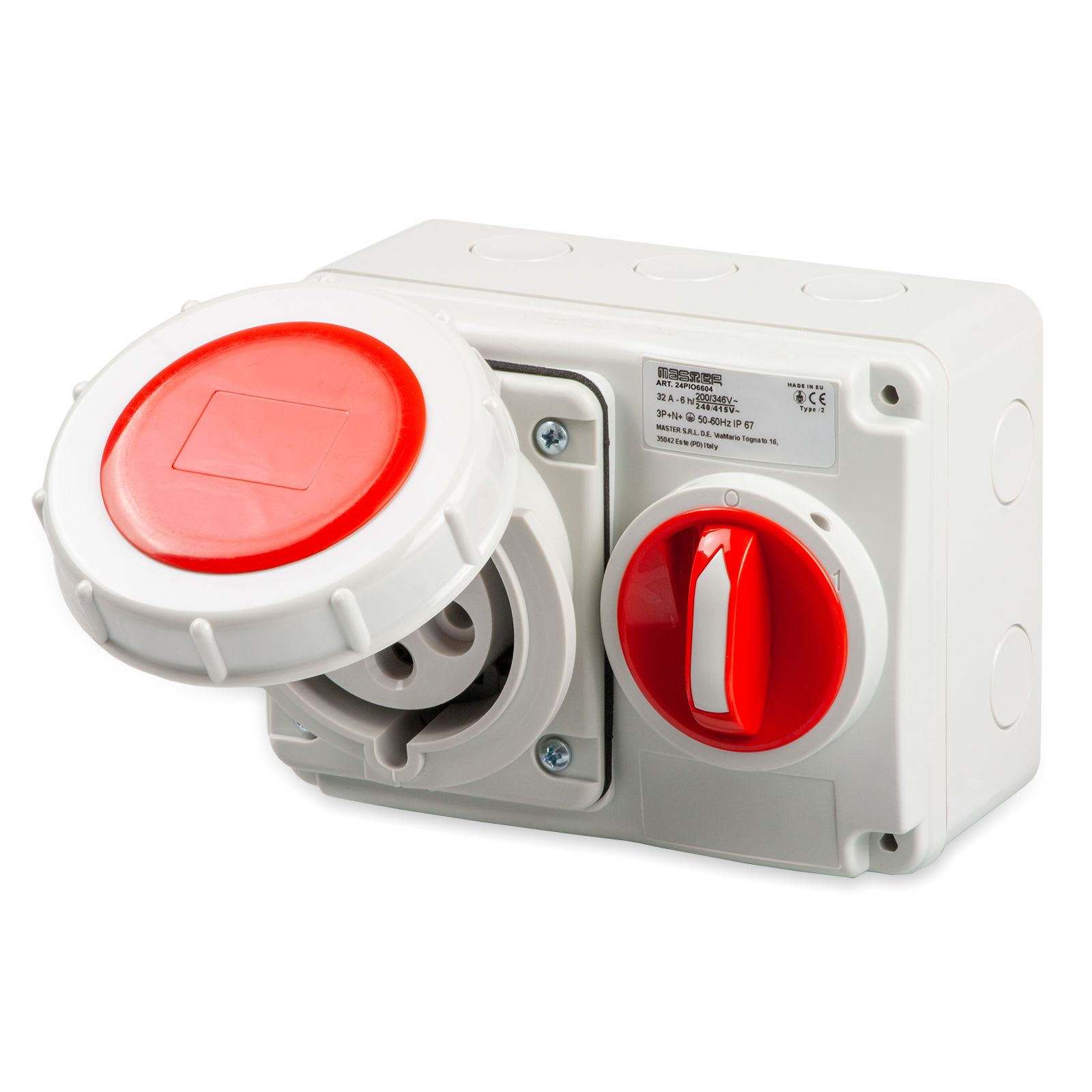 MASTER - PR.INT.OR.3P+N+T 32A380V6H ROS.IP67 C/SC