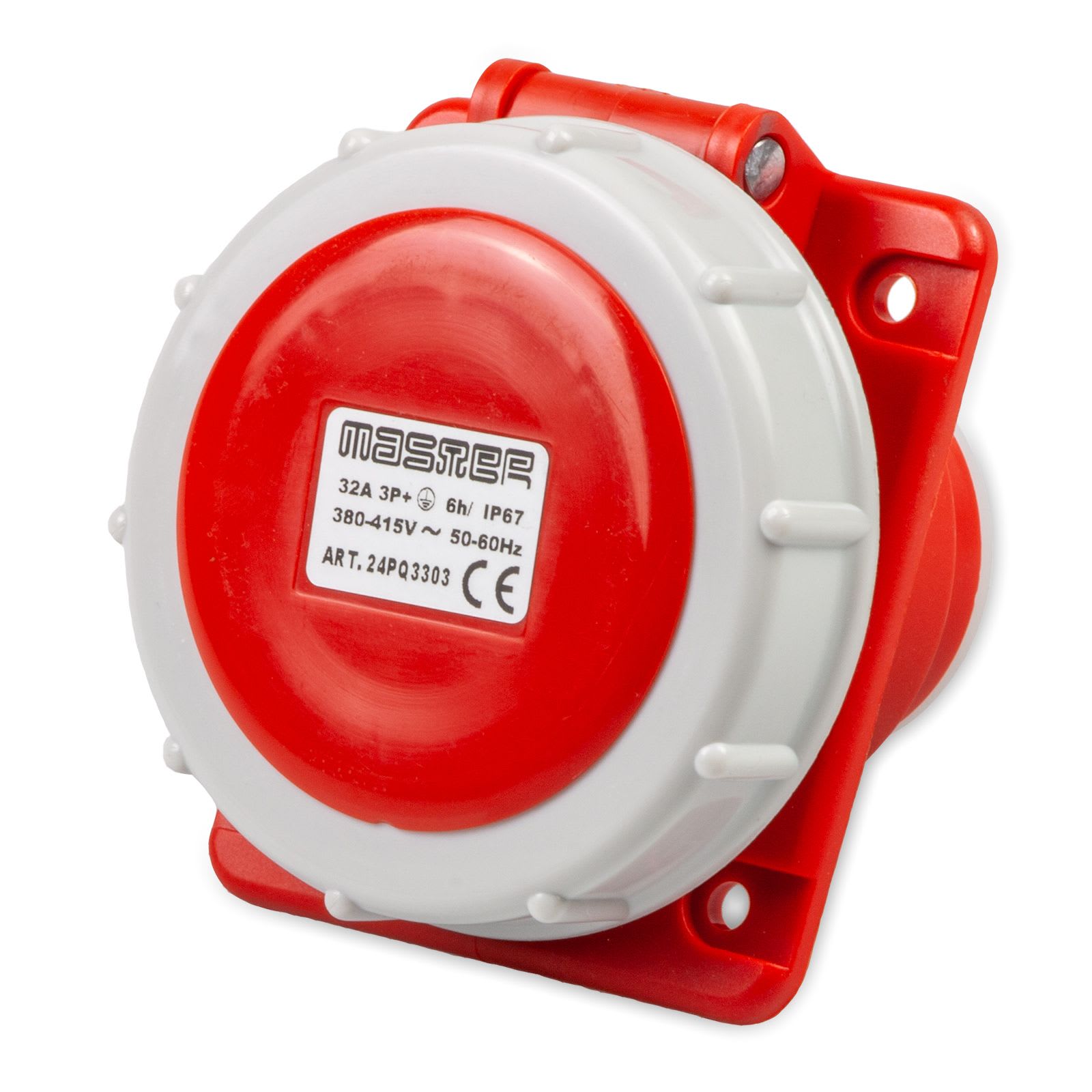 MASTER - PR.QUA.3P+T 32A 380V 6H ROSSA IP67