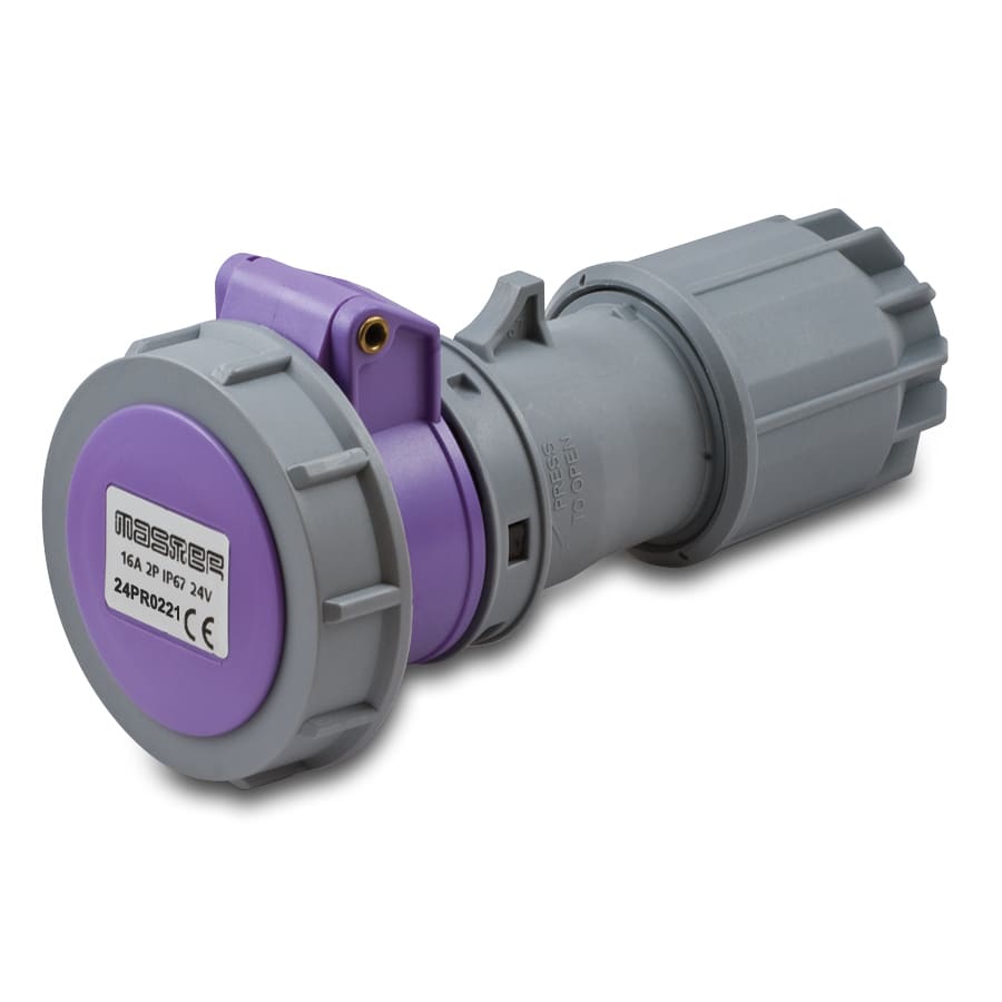 MASTER - PR.2P 16A 50/60HZ 24V IP67 VIOLA