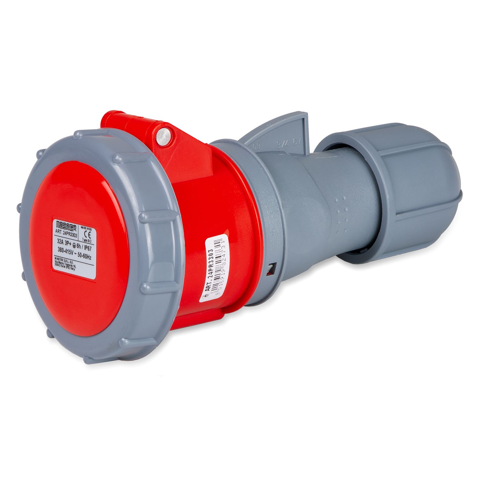 MASTER - PR.3P+T 32A 380V 6H ROSSA IP67