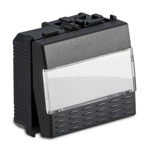 MASTER - MODO PULSANTE PORTANOME 1P 16A GRIGIO 31040