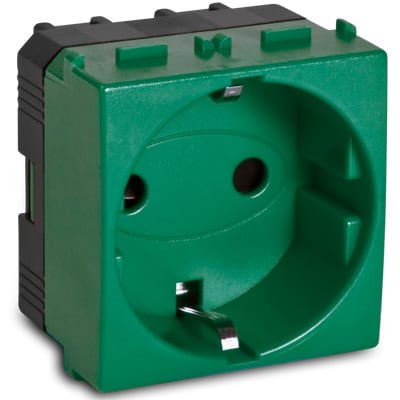 MASTER - MODO PR.SCHUKO 16A 2P+T (LATERALE) VERDE