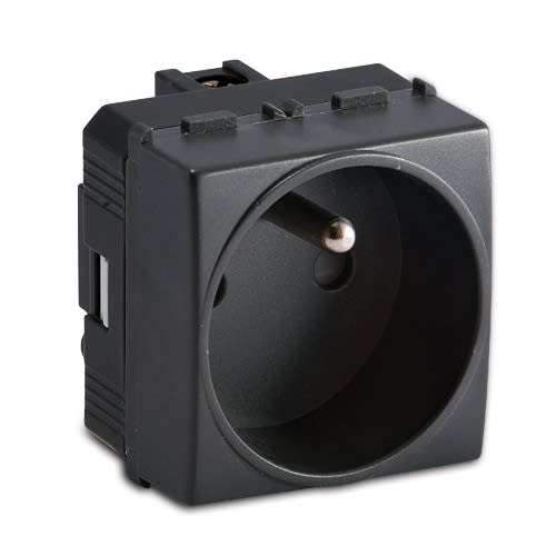 MASTER - MODO PRESA 2P+T 16A ST.FRANCESE GRIGIO