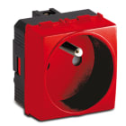 MASTER - MODO PRESA 2P+T 16A ST.FRANCESE ROSSA