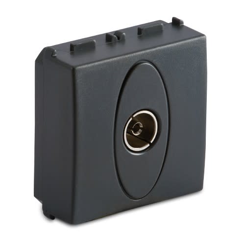 MASTER - MODO PRESA TV 9,5MM FINALE 2MOD.GRIGIO