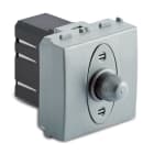 MASTER - STEEL DIMMER RES.ROTATIVO 500W INT. 2MOD