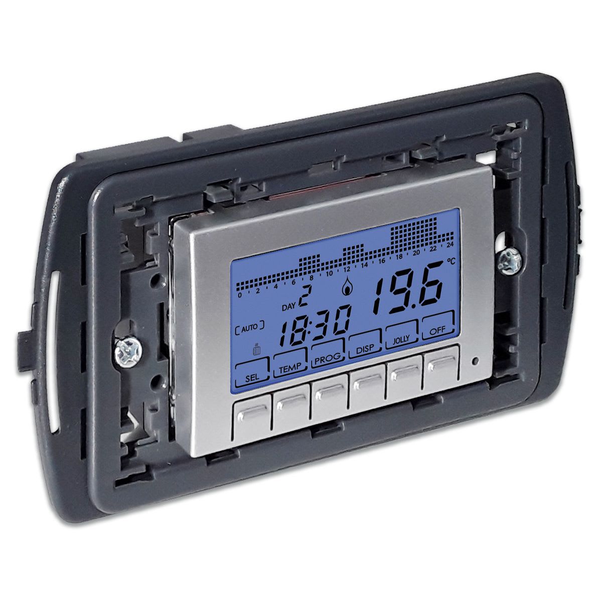 MASTER - STEEL CRONOTERMOSTATO INCASSO 3 MOD.