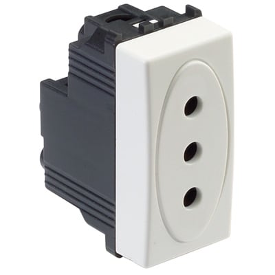 MASTER - MODO PRESA 2P+T 10A BIANCO