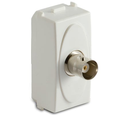 MASTER - MODO PRESA COAX BNC FEMMINA BIANCO