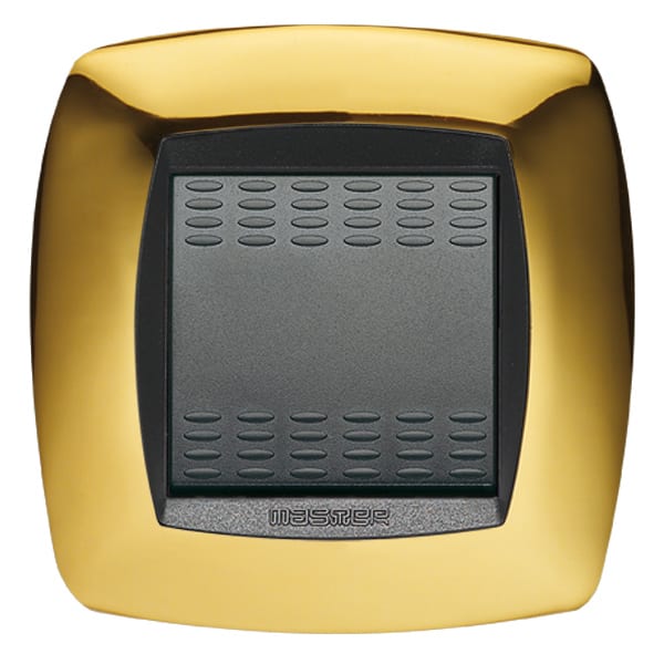 MASTER - MODO PLACCA 2 POSTI STRETTA OTTONE