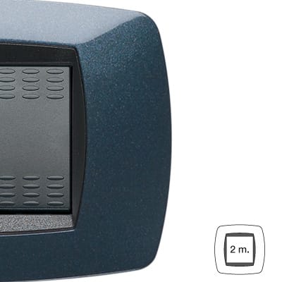 MASTER - MODO PLACCA 2 POSTI STRETTA BLU NOTTE