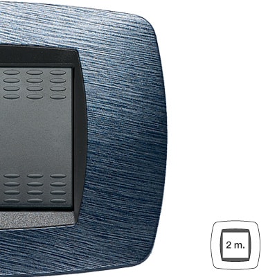 MASTER - MODO PLACCA 2 P.STRETTA SATINATO BLU