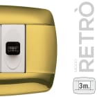 MASTER - MODO RETRO 3 POSTI OTTONE