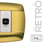 MASTER - MODO RETRO 4 POSTI OTTONE
