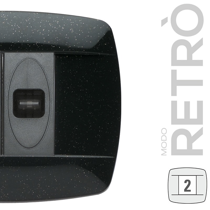 MASTER - MODO RETRO 2 POSTI GRIGIO ANTRACITE