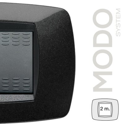 MASTER - MODO PLACCA 2 POSTI NERO